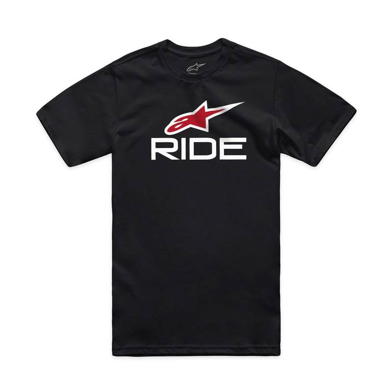 T-shirt Alpinestars Ride 4.0 CSF μαύρο-λευκό-κόκκινο