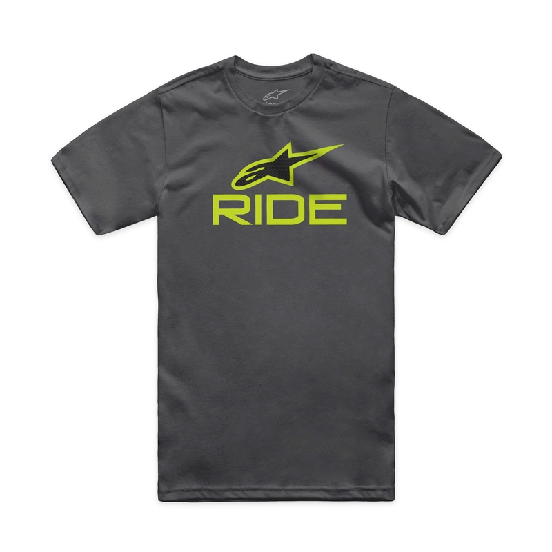 T-shirt Alpinestars Ride 4.0 CSF γκρι-κίτρινο-μαύρο