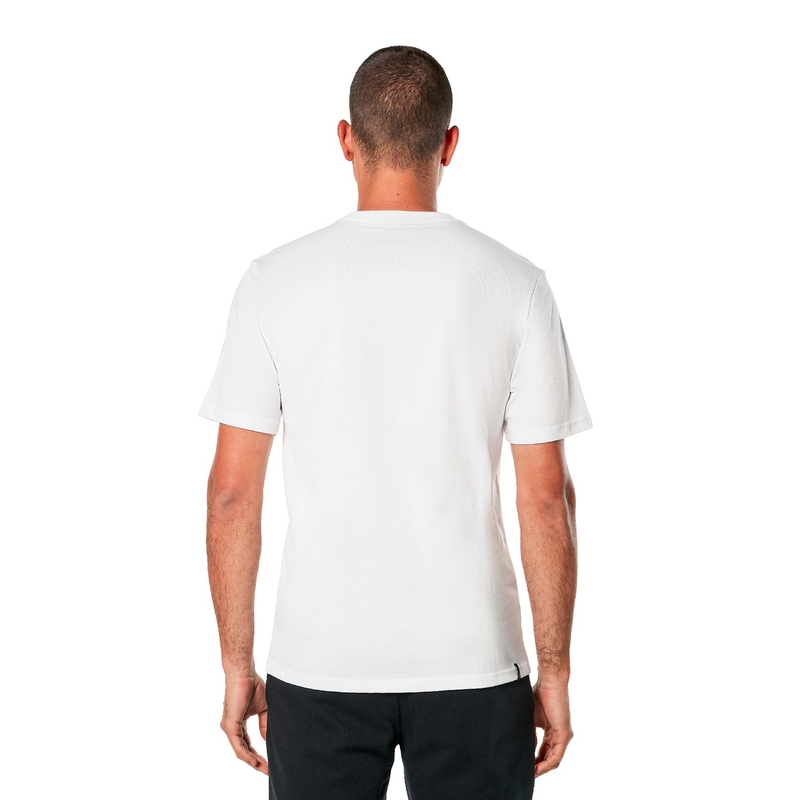 T-shirt Alpinestars MX κράνος CSF λευκό