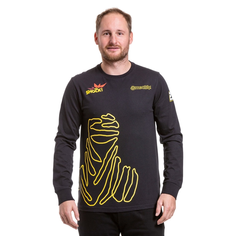 Meatfly Dakar Bedouin μακρυμάνικο t-shirt μαύρο
