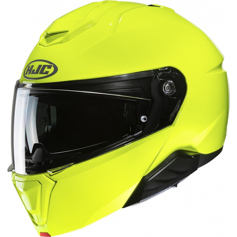 HJC i91 Solid fluo πράσινο flip-up κράνος μοτοσικλέτας