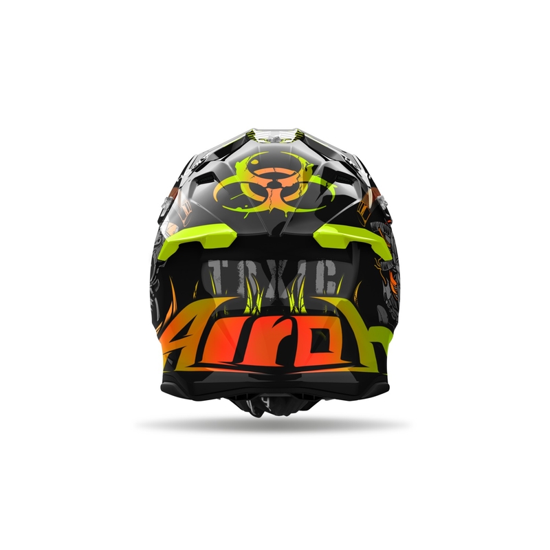 Κράνος Motocross Airoh Twist 3 Toxic μαύρο-πορτοκαλί