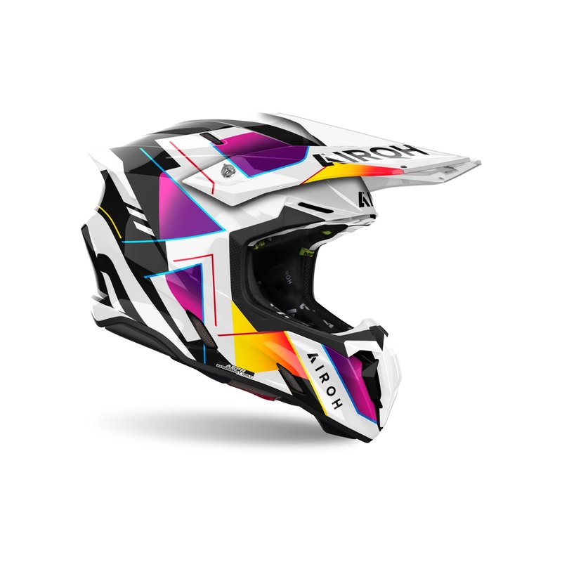 Κράνος Motocross Airoh Twist 3 Rainbow γυαλιστερό