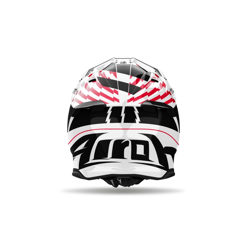 Κράνος Motocross Airoh Twist 3 Thunder γυαλιστερό κόκκινο