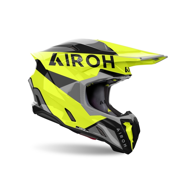 Κράνος Motocross Airoh Twist 3 King γυαλιστερό κίτρινο