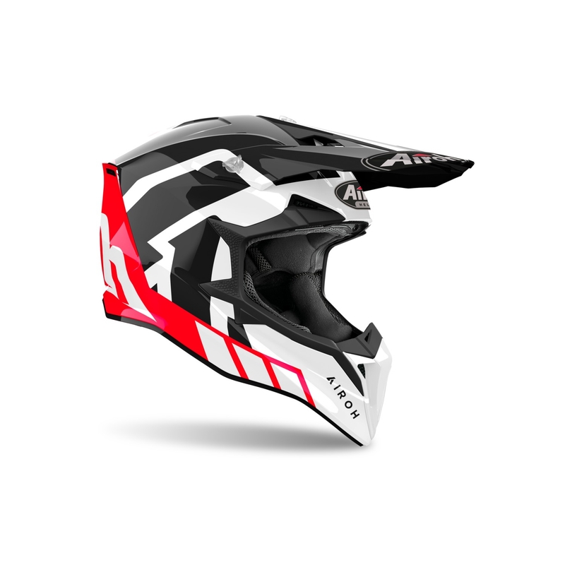 Κράνος Motocross Airoh Wraaap Reloaded γυαλιστερό κόκκινο