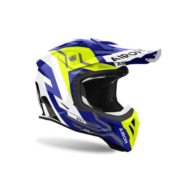 Κράνος Airoh Aviator Ace 2 Ground Motocross Γυαλιστερό Κίτρινο