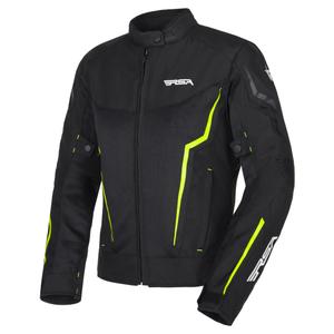 Γυναικείο μπουφάν μοτοσικλέτας RSA Bolt Black-White-Fluo Yellow