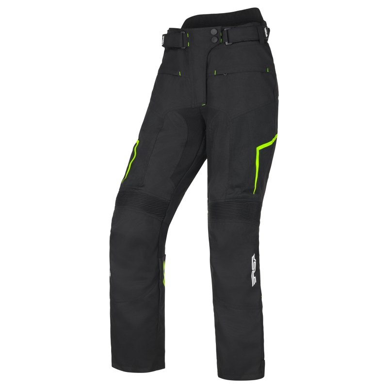 Γυναικείο παντελόνι μοτοσικλέτας RSA Bolt Black-White-Fluo Yellow