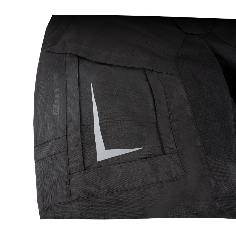 Street Racer Hilax κοντό παντελόνι μοτοσικλέτας μαύρο