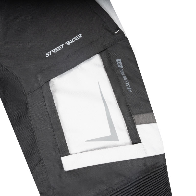 Street Racer Hilax Μαύρο και γκρι παντελόνι μοτοσικλέτας