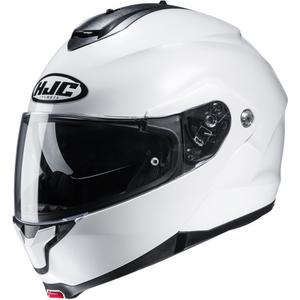 Flip-up κράνος μοτοσικλέτας HJC κράνος C91N Solid pearl white