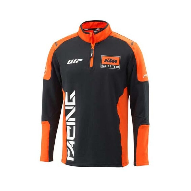 Hoodie KTM Team Halfzip μαύρο-πορτοκαλί