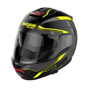 Nolan N100-6 Surveryor N-COM 22 μαύρο και κίτρινο αναδιπλούμενο κράνος μοτοσικλέτας