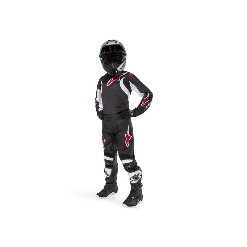 Alpinestars Racer Lucent Kids Motocross Παντελόνι Μαύρο-Άσπρο-Κόκκινο