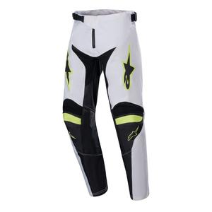 Alpinestars Racer Lucent Kids Motocross Παντελόνι Λευκό-Μαύρο-Κίτρινο Fluto