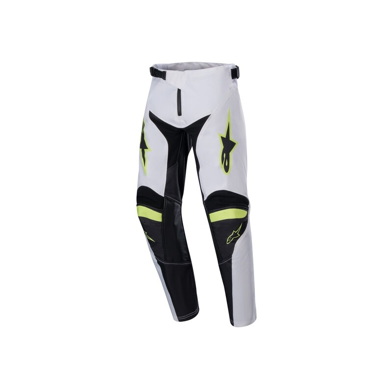 Alpinestars Racer Lucent Kids Motocross Παντελόνι Λευκό-Μαύρο-Κίτρινο Fluto