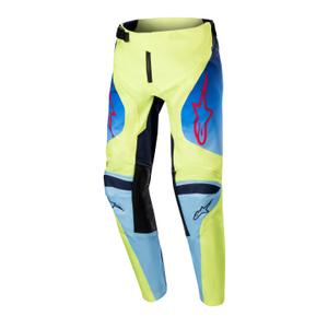 Παιδικό παντελόνι μοτοκρός Alpinestars Racer Hoen fluo κίτρινο-μπλε-κόκκινο