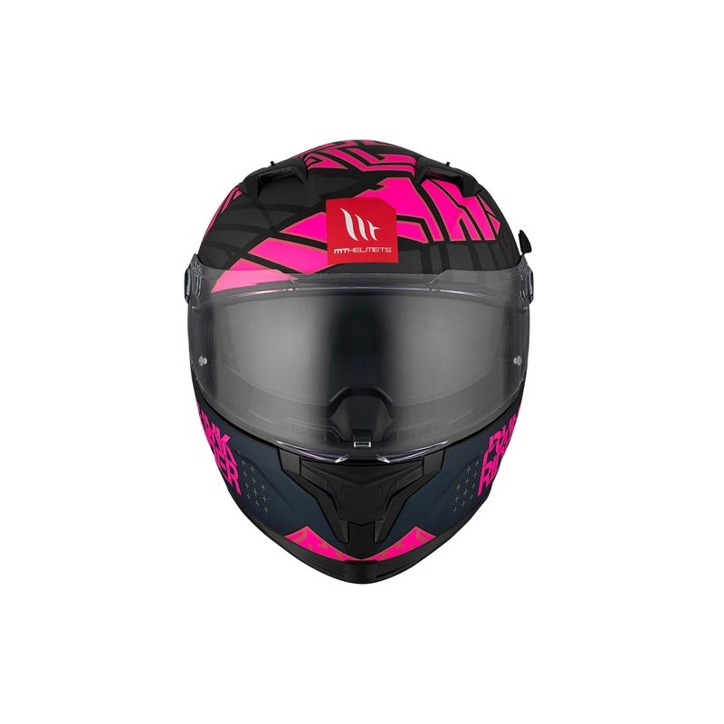 MT BRAKER SV PUNK RIDER B8 μαύρο και ροζ ολοκληρωμένο κράνος μοτοσικλέτας
