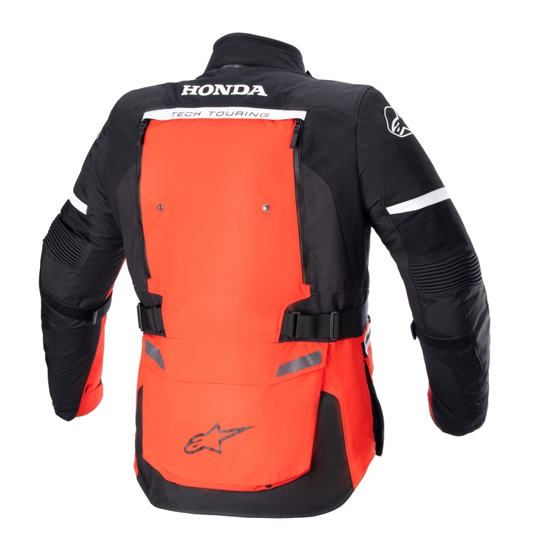 Μπουφάν μοτοσικλέτας Alpinestars Bogota PRO Drystar Honda σε fluorescent κόκκινο-μαύρο από τη συλλογή