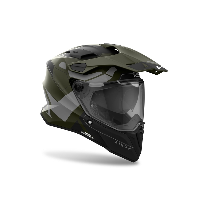 Κράνος Airoh Commander 2 Reveal Enduro σε ματ πράσινο χρώμα