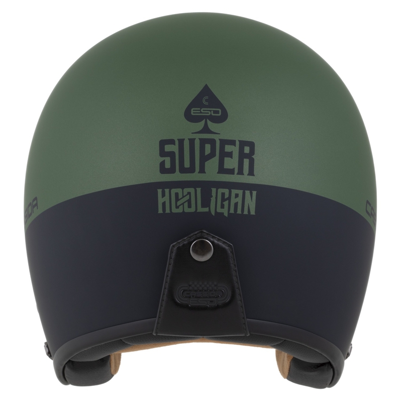 Ανοιχτό κράνος Cassida Ace Super Hooligan μαύρο ματ-μεταλλικό πράσινο