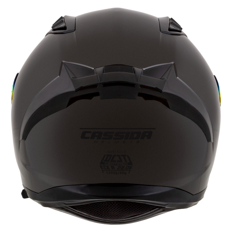 Κράνος μοτοσικλέτας Cassida Aero Super Mono Full Face Γυαλιστερό Μαύρο Χρώμιο-Μαύρο