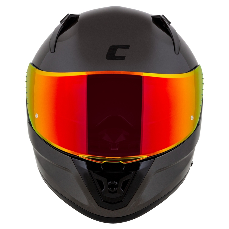 Κράνος μοτοσικλέτας Cassida Aero Super Mono Full Face Γυαλιστερό Μαύρο Χρώμιο-Μαύρο