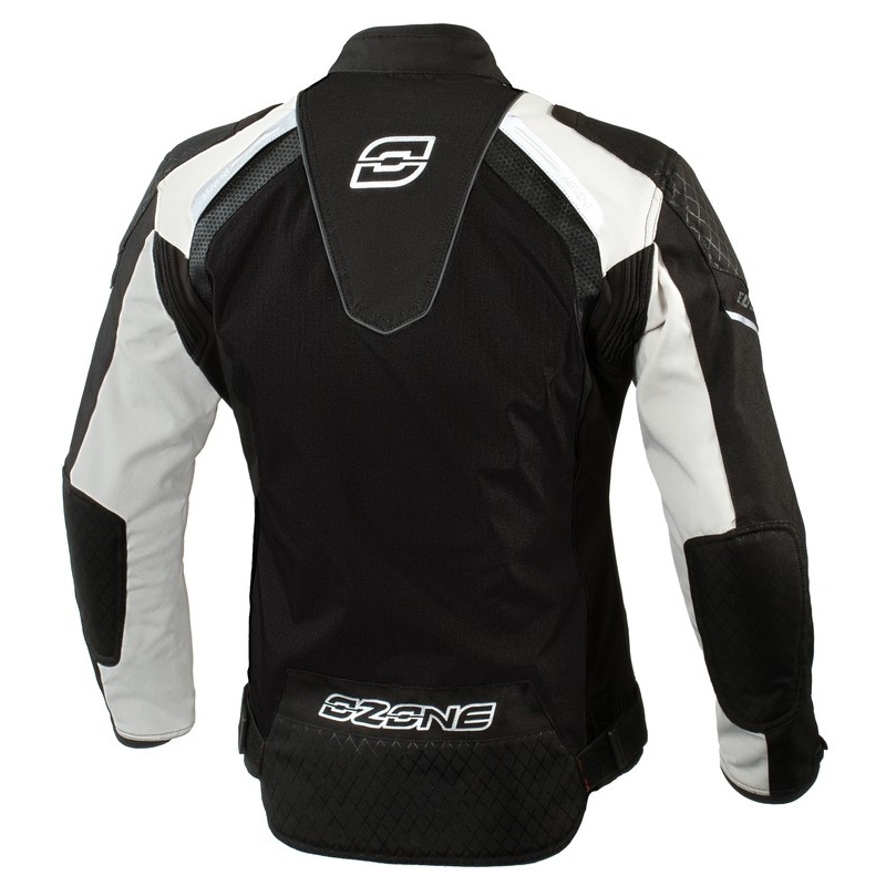 Dámská bunda na motorku Ozone Edge Evo Lady - černo/šedá