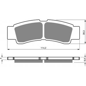 Brzdové destičky GOLDFREN S33 STREET FRONT