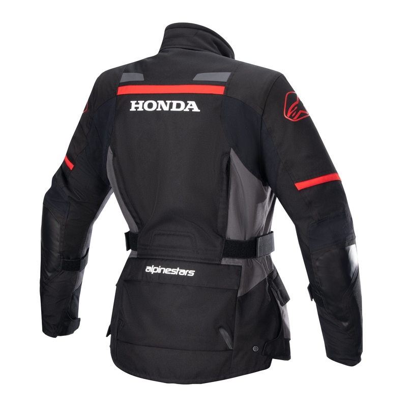 Γυναικείο μπουφάν μοτοσικλέτας Alpinestars Stella Andes Drystar Honda μαύρο-γκρι