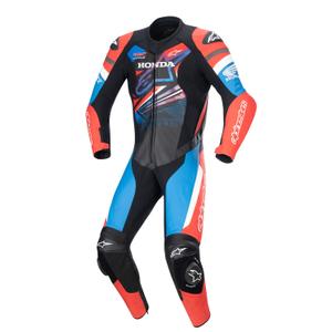 Alpinestars GP Force Honda Μοτοσικλέτα Coverall Collection 2024 μαύρο-κόκκινο-φλούο-λευκό
