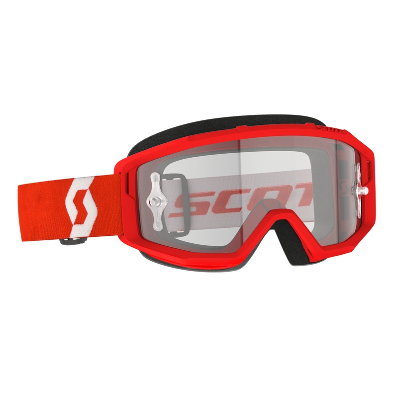 Γυαλιά motocross SCOTT PRIMAL CLEAR κόκκινο και λευκό