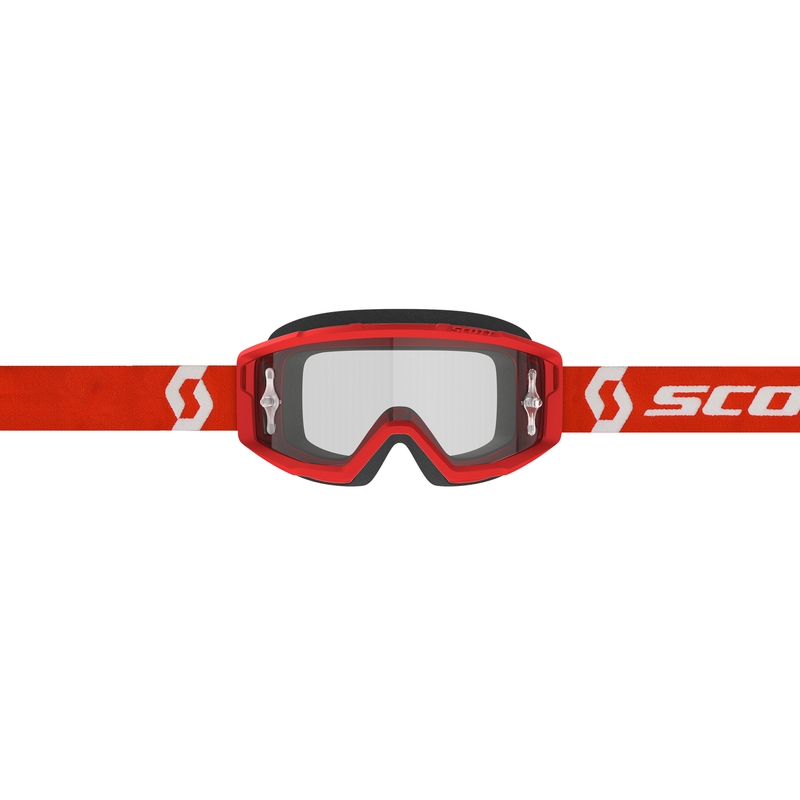 Γυαλιά motocross SCOTT PRIMAL CLEAR κόκκινο και λευκό