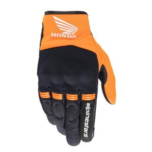 Alpinestars Copper Honda γάντια μοτοσικλέτας συλλογή 2024 μαύρο και πορτοκαλί
