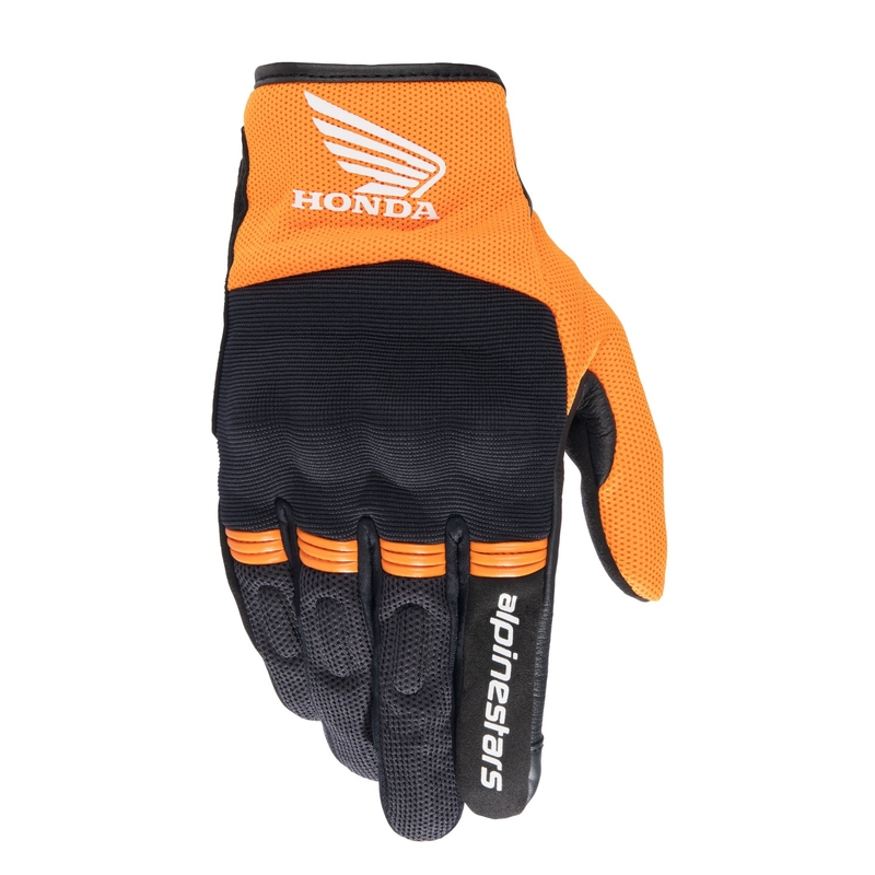 Γάντια μοτοσικλέτας Alpinestars Copper Honda μαύρο-πορτοκαλί