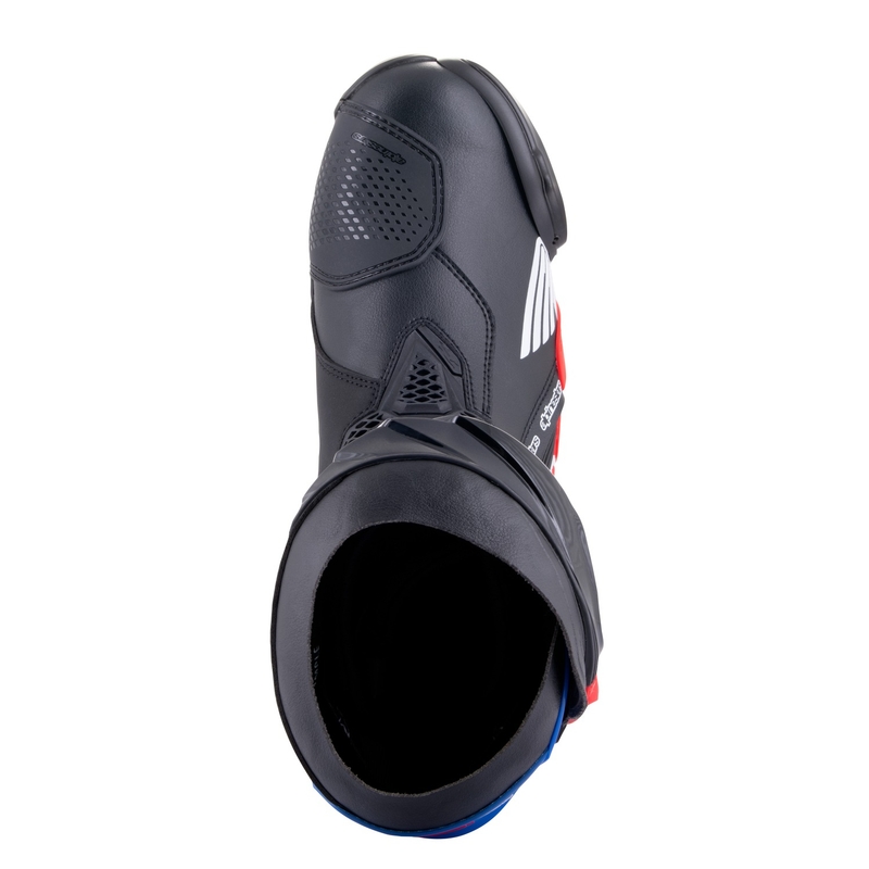 Μπότες μοτοσικλέτας Alpinestars Supertech R Honda μαύρο-κόκκινο φθορίου-μπλε-λευκό