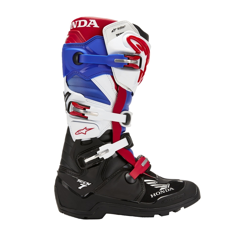 Μπότες μοτοσικλέτας Alpinestars Tech 7 Enduro Drystar Honda Μαύρο-Μπλε-Λευκό-Κόκκινο