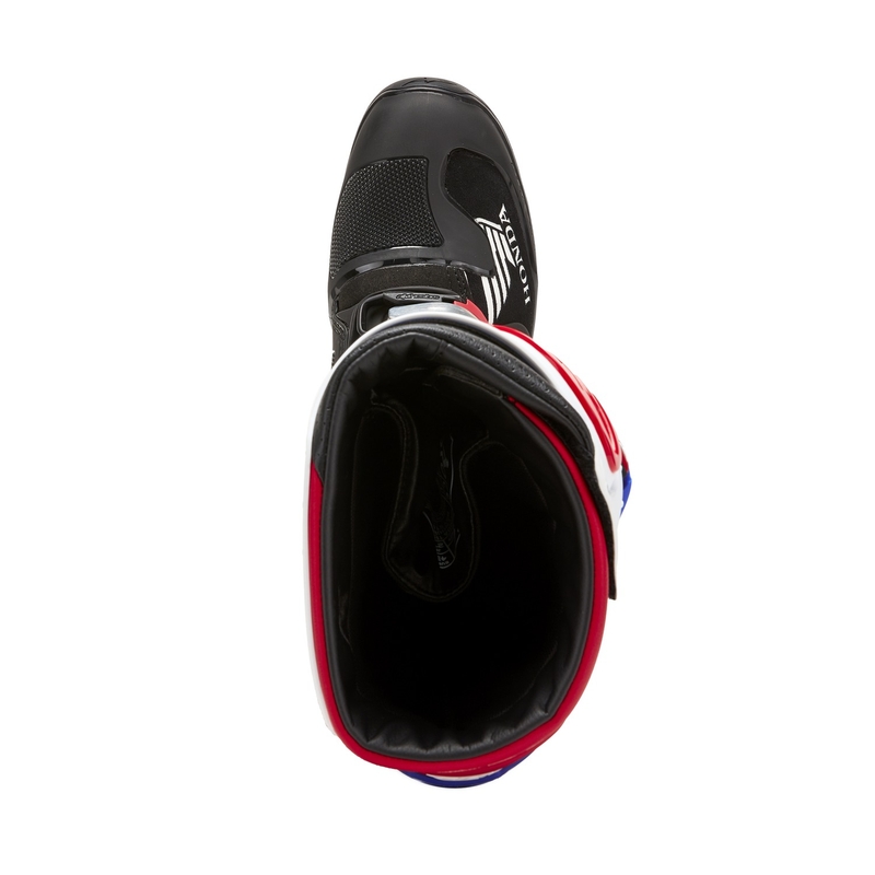 Μπότες μοτοσικλέτας Alpinestars Tech 7 Enduro Drystar Honda Μαύρο-Μπλε-Λευκό-Κόκκινο