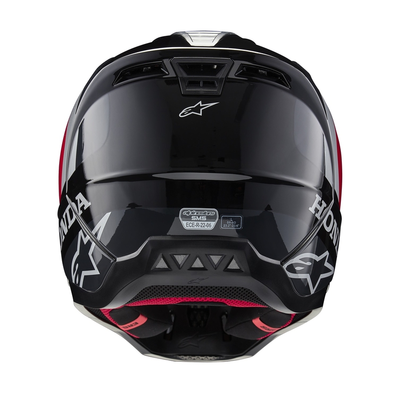 Συλλογή κρανών Alpinestars S-M5 Honda motocross μαύρο-κόκκινο-γκρι