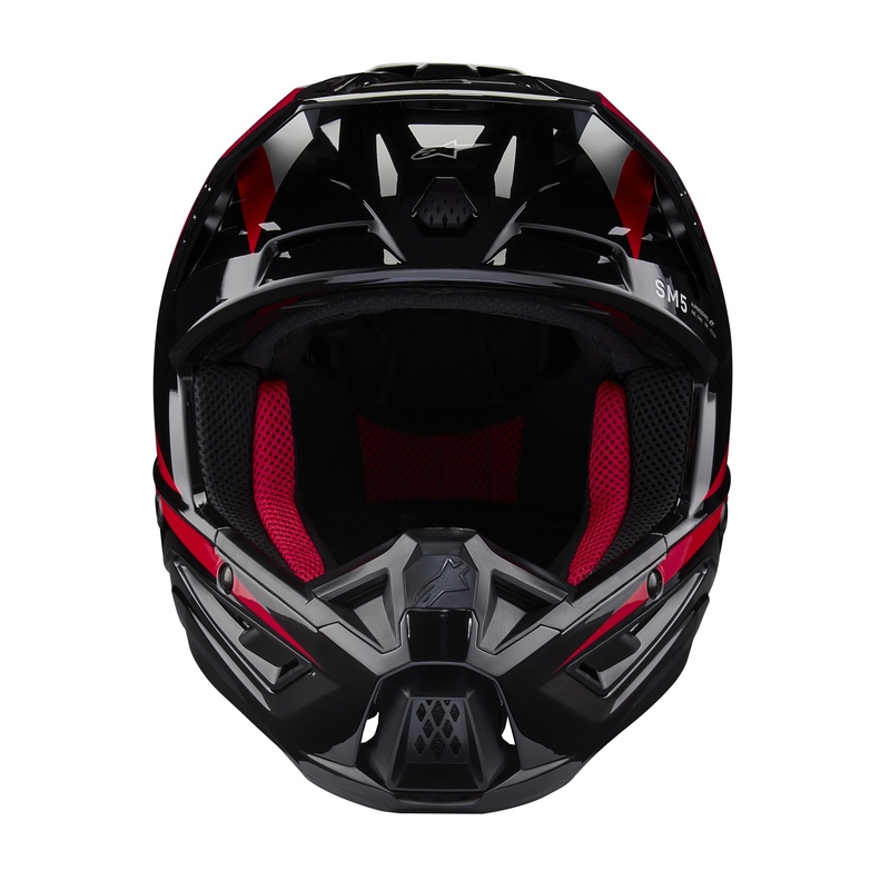 Συλλογή κρανών Alpinestars S-M5 Honda motocross μαύρο-κόκκινο-γκρι