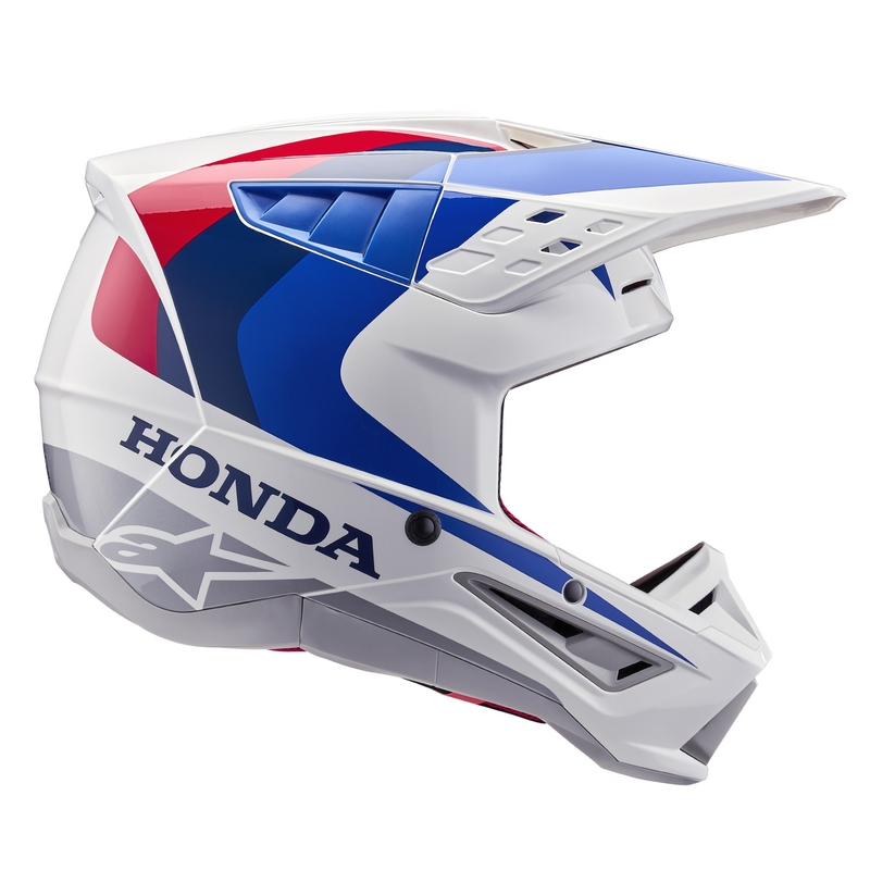 Συλλογή κρανών Alpinestars S-M5 Honda motocross λευκό-μπλε-κόκκινο
