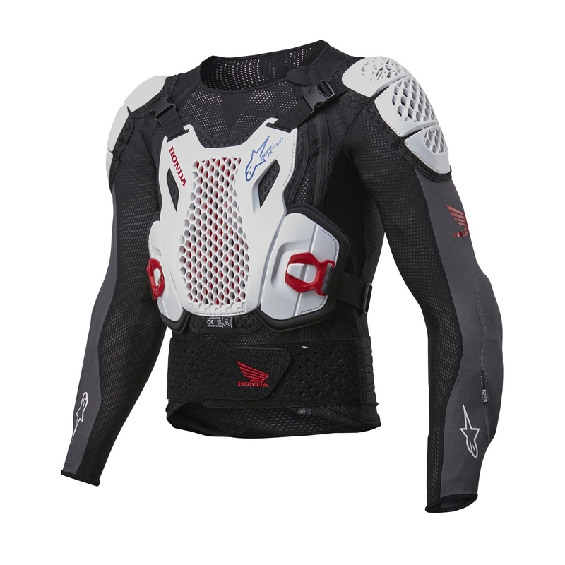Συλλογή προστατευτικών αμαξώματος Alpinestars Bionic Plus 2 Honda λευκό-μπλε-κόκκινο-μαύρο
