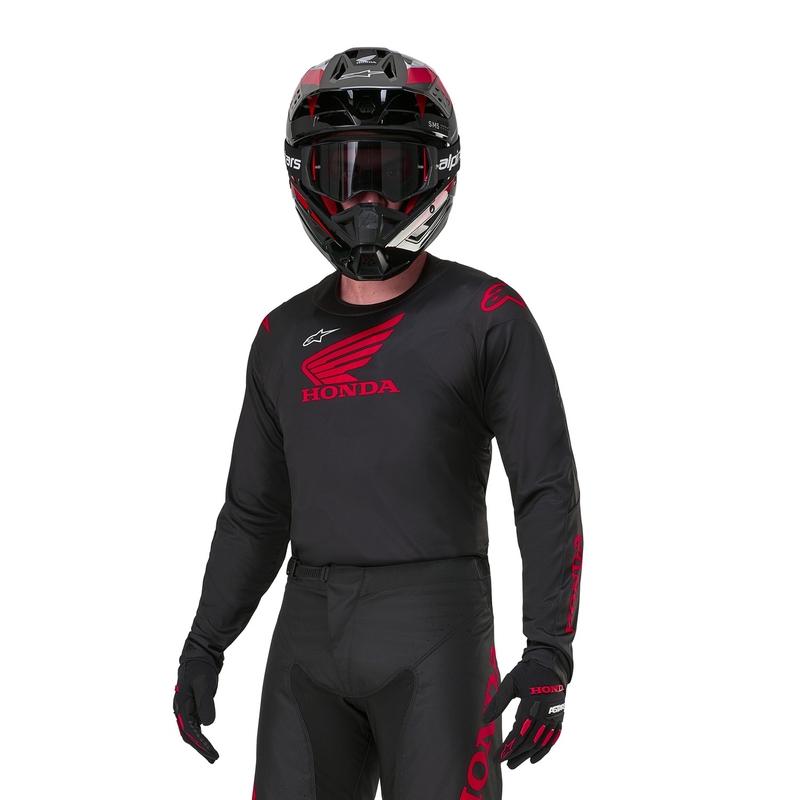 Alpinestars Racer Iconic Honda Collection Motocross Jersey Black-Red