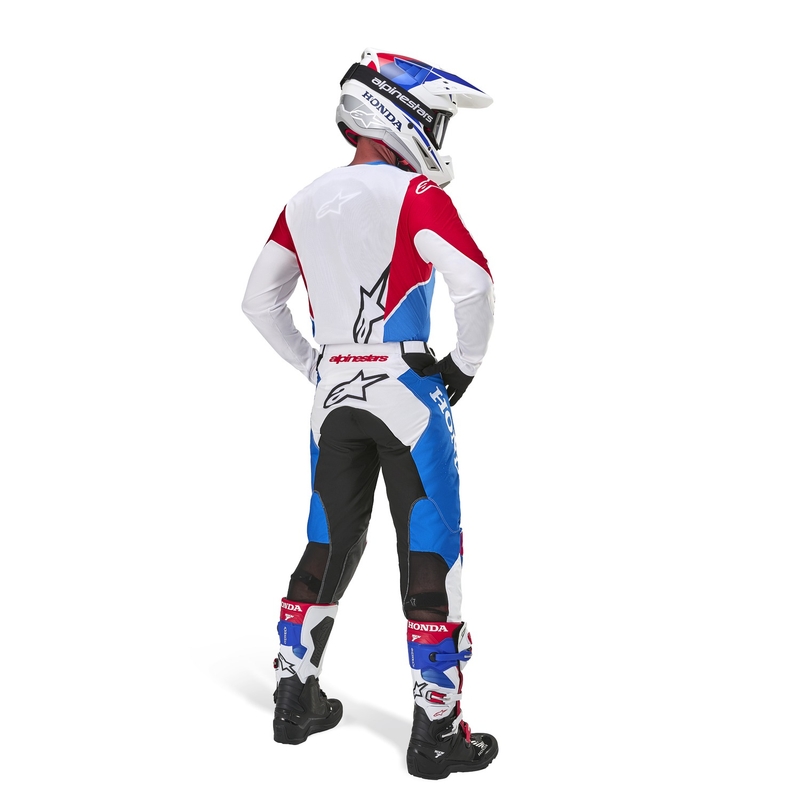 Alpinestars Racer Iconic Honda συλλογή μοτοκρός φανέλα λευκό-μπλε-κόκκινο-μαύρο
