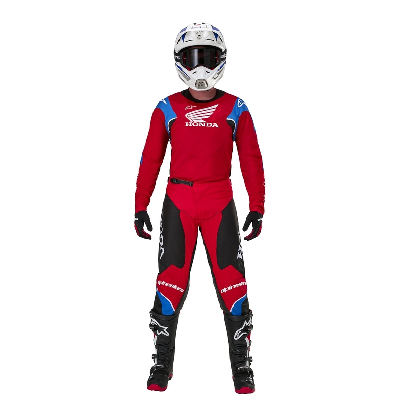 Alpinestars Racer Iconic Honda Collection Motocross Jersey Κόκκινο-Μαύρο-Μπλε-Λευκό