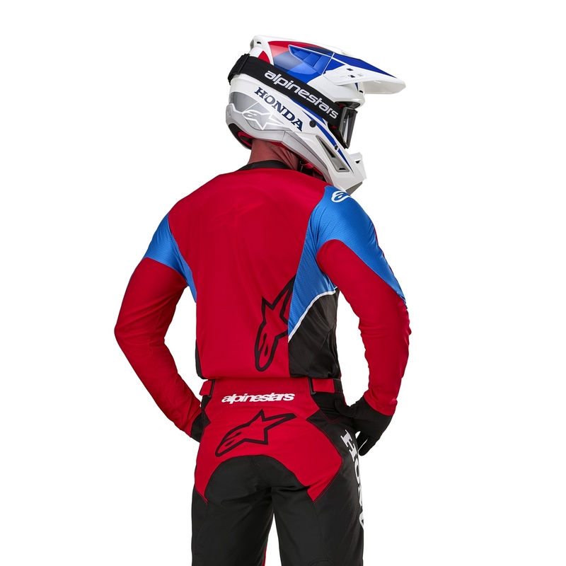 Alpinestars Racer Iconic Honda Collection Motocross Jersey Κόκκινο-Μαύρο-Μπλε-Λευκό