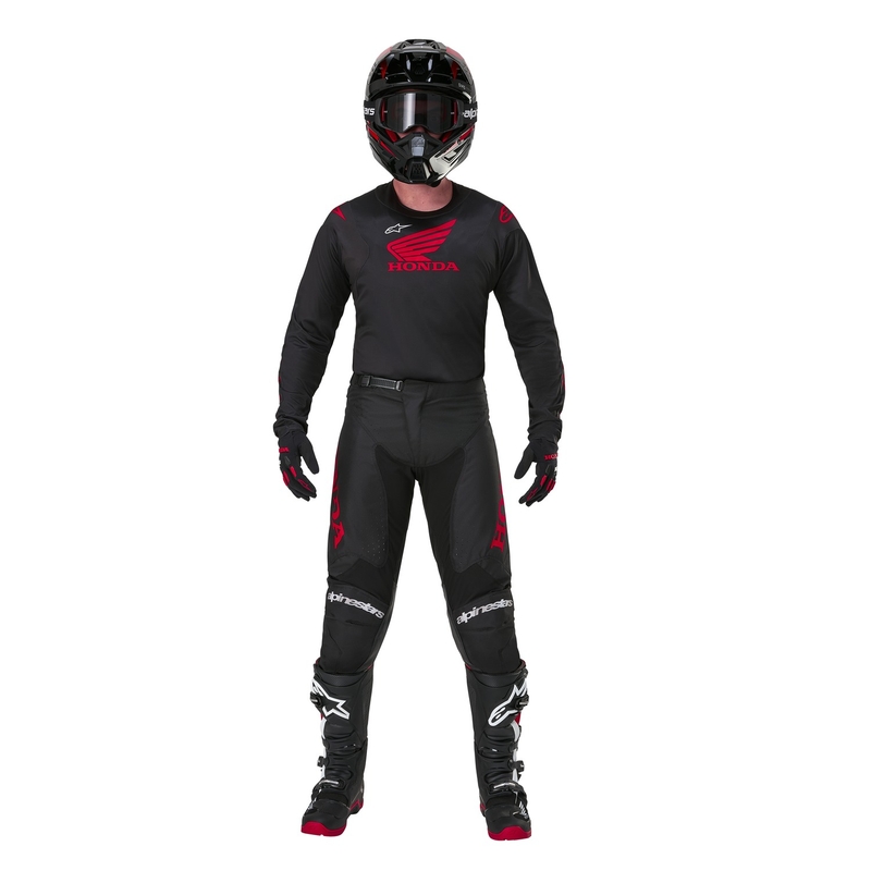 Παντελόνι Motocross της Alpinestars Racer Iconic Honda Collection Μαύρο-Κόκκινο