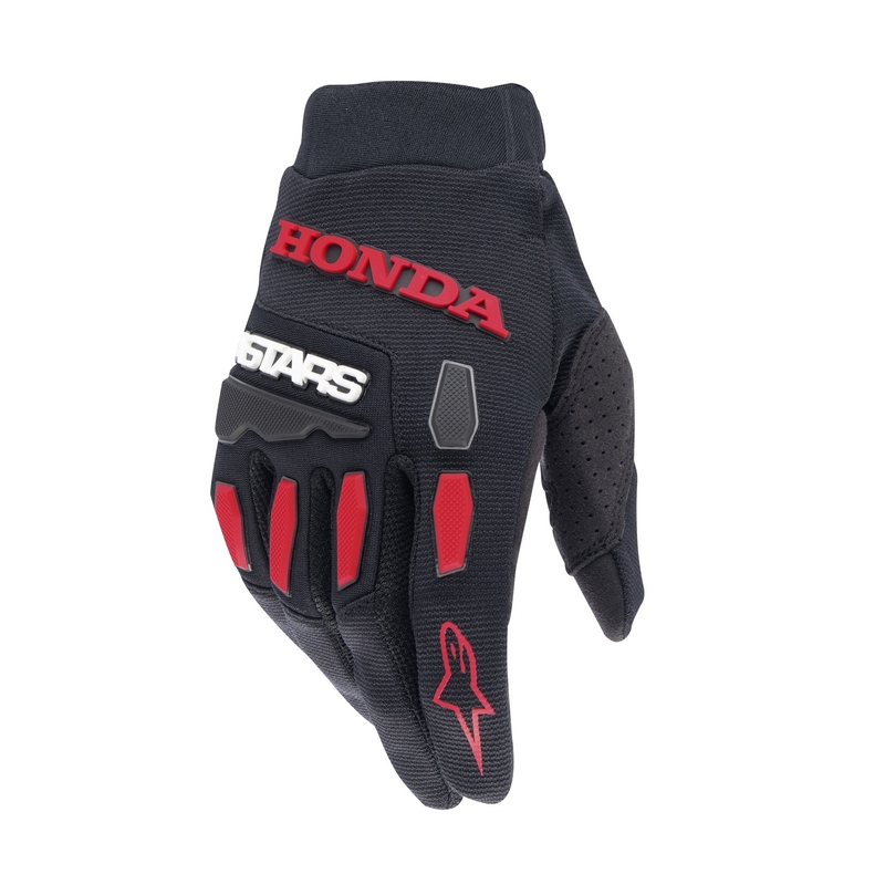 Γάντια Motocross της Alpinestars Full Bore Honda Collection Μαύρο-Κόκκινο