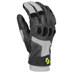 Δερμάτινα γάντια μοτοσικλέτας SCOTT SPORT ADV γκρι-πράσινα